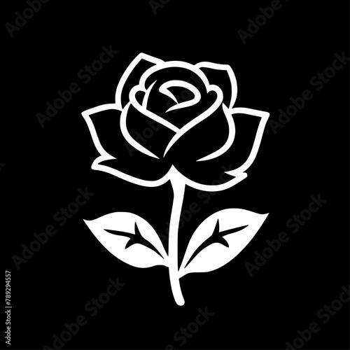 Flower - Minimalist and Flat Logo - Vector illustration