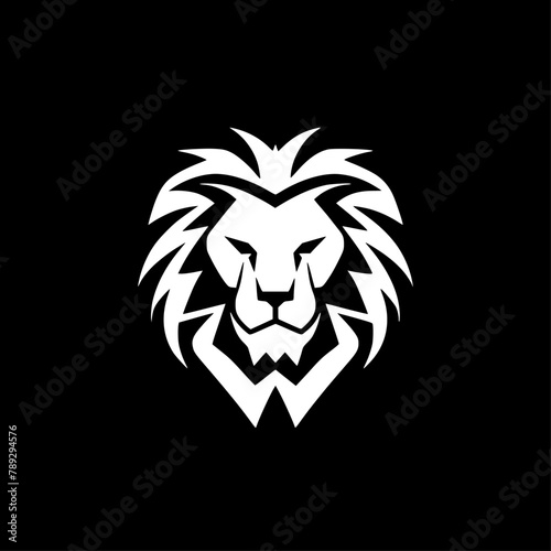 Lion | Black and White Vector illustration