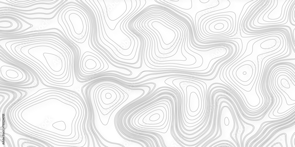 Topographic map contours in hilly or mountainous terrain. Topographic map contour background. Contour map vector.