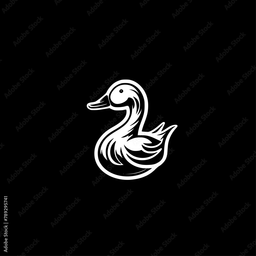 Duck - Minimalist and Flat Logo - Vector illustration Duck - Minimalist and Flat Logo - Vector illustration