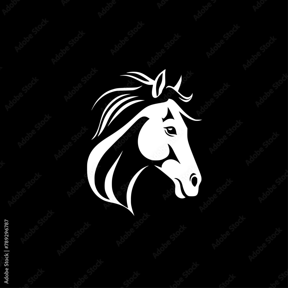 Horse | Minimalist and Simple Silhouette - Vector illustration