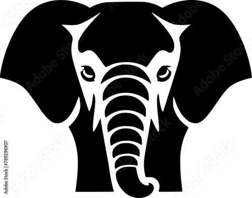 Elephant | Minimalist and Simple Silhouette - Vector illustration
