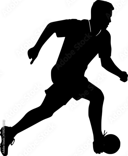 Football | Minimalist and Simple Silhouette - Vector illustration