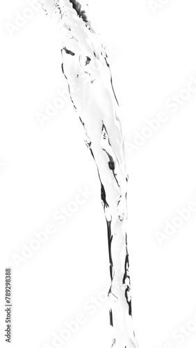 Splashing water png, abstract element sticker clipart
