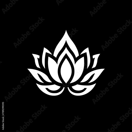 Lotus Flower - High Quality Vector Logo - Vector illustration ideal for T-shirt graphic