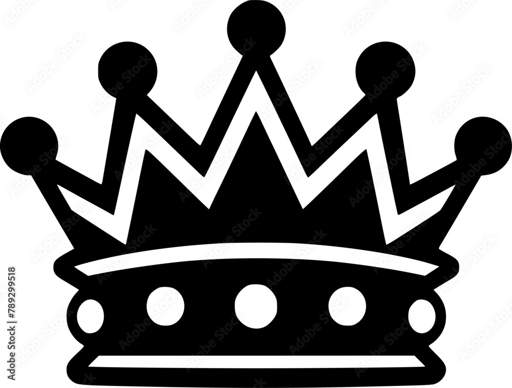 Crown | Minimalist and Simple Silhouette - Vector illustration