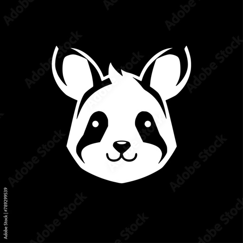 Panda - Minimalist and Flat Logo - Vector illustration