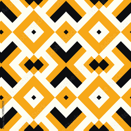 Seamless geometric pattern with rhombuses. Vector illustration.