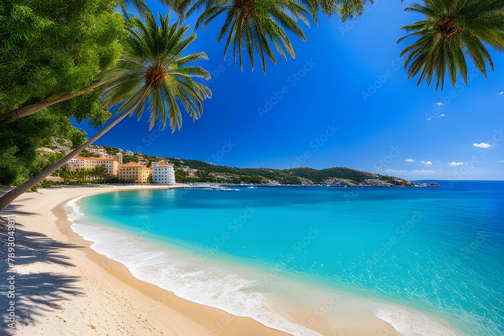 beautiful mediterranean tropical beach