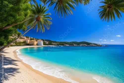 beautiful mediterranean tropical beach