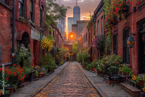 a laneway in suburban background professional photography