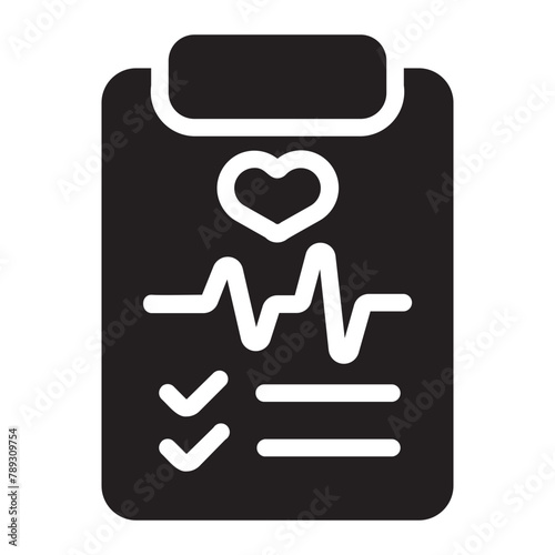 health report glyph icon