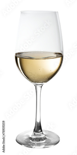 White wine png in glass