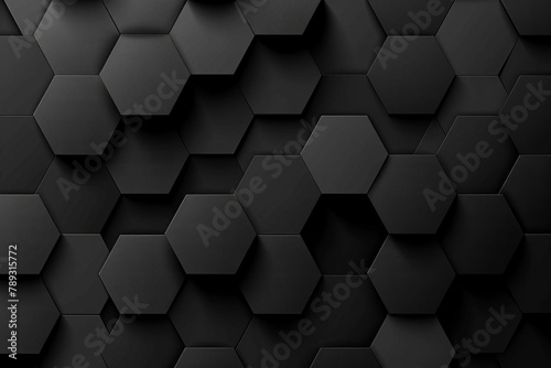 abstract black hexagon texture background vector illustration graphic design
