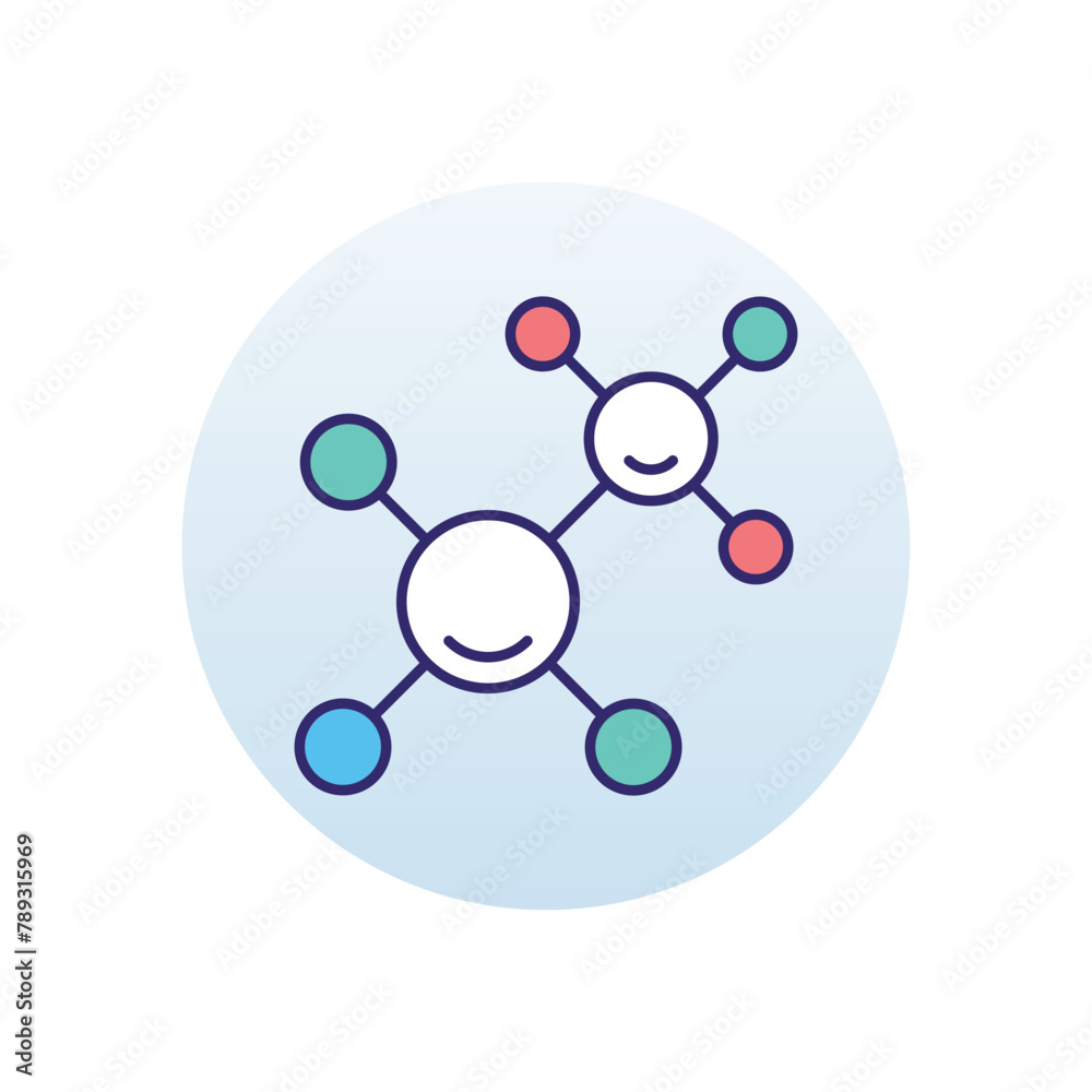 Molecule vector icon Molecule vector icon