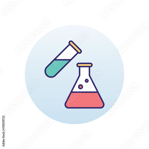 Chemical experiment vector icon