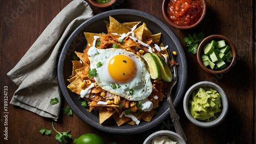 Mouthwatering Chilaquiles Breakfast by Generative AI