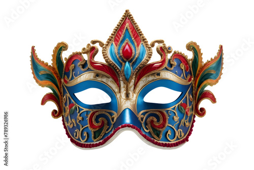 Party mask isolated on transparent background generative ai, cut out, or clipping path.