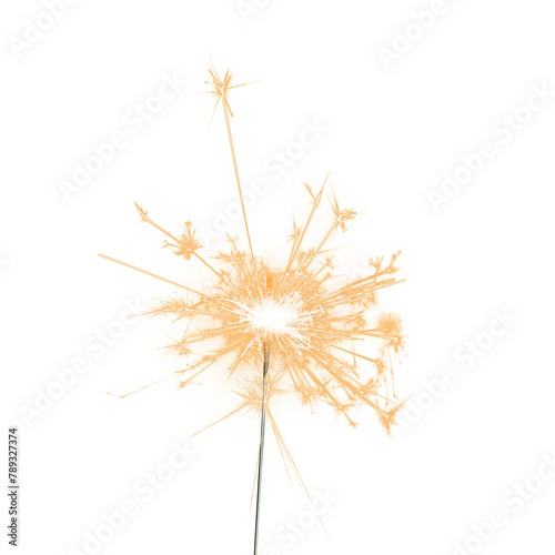 Burning sparkler design element