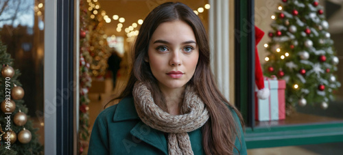 young woman shopping at chr...