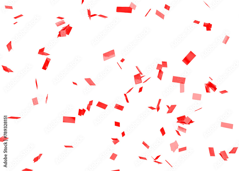 Red confetti patterned background design element Red confetti patterned background design element
