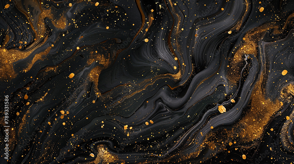 This portrayal showcases of black marble with gold dust sprinkled across, creating a shimmering starry night effect. in a stunning visual representation. This portrayal showcases of black marble with gold dust sprinkled across, creating a shimmering starry night effect. in a stunning visual representation.
