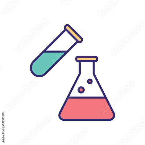 Chemical experiment vector icon