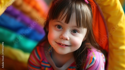 Analyze the physical and developmental characteristics associated with Down syndrome