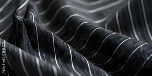 Classic pinstripe pattern for an elegant and traditional product setup, especially suitable for luxury menswear