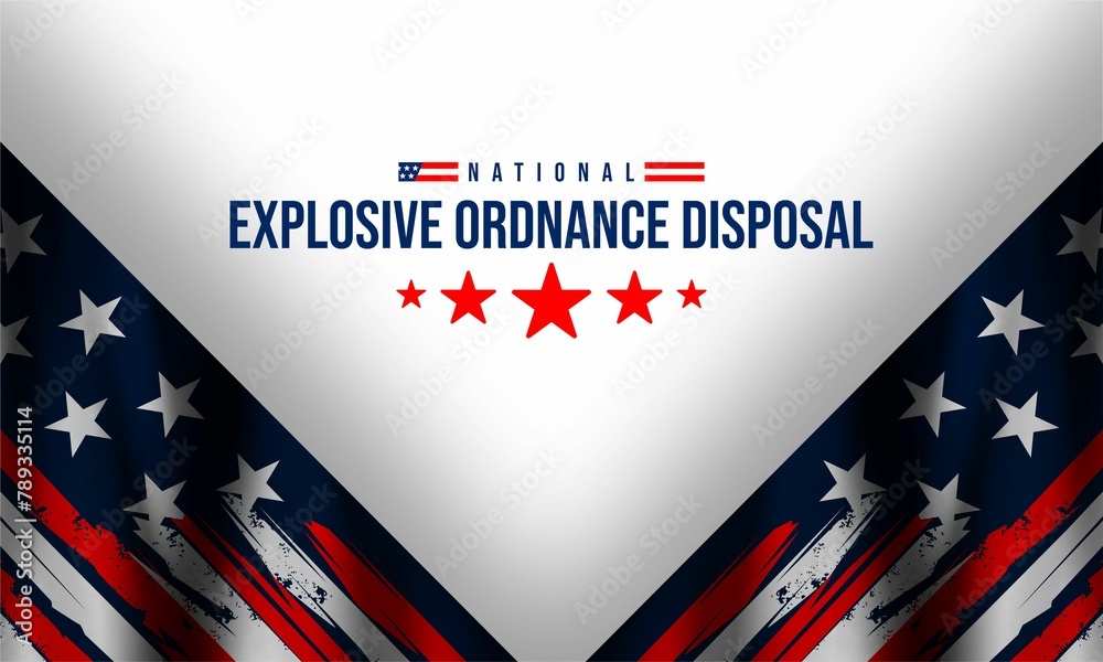 Illustration vector graphic of national explosive ordnance disposal (EOD) day Illustration vector graphic of national explosive ordnance disposal (EOD) day