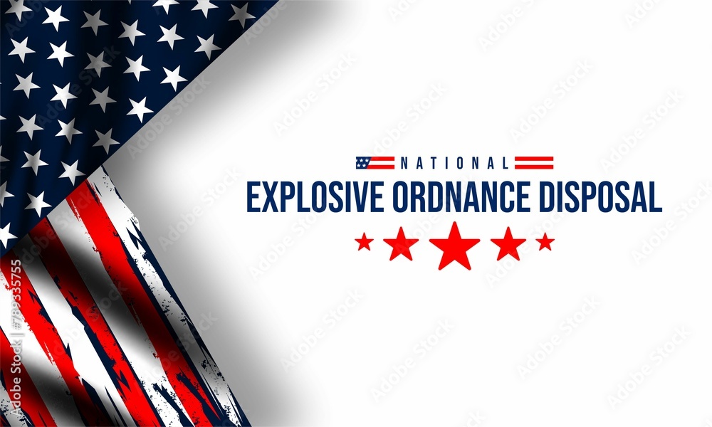 Illustration vector graphic of national explosive ordnance disposal (EOD) day Illustration vector graphic of national explosive ordnance disposal (EOD) day