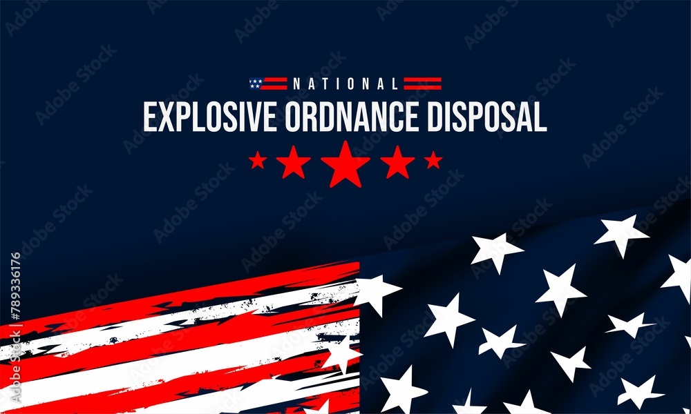 Illustration vector graphic of national explosive ordnance disposal (EOD) day Illustration vector graphic of national explosive ordnance disposal (EOD) day