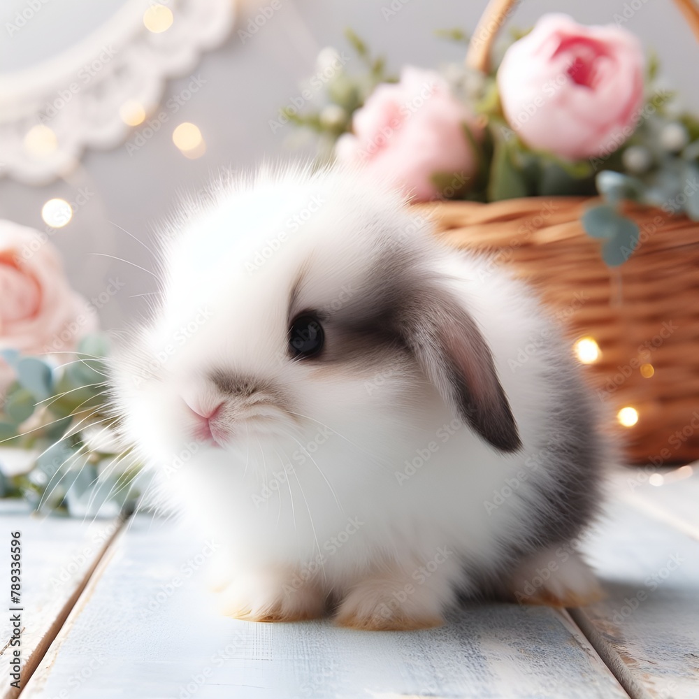 Obraz premium Cute Bunny, Rabbit