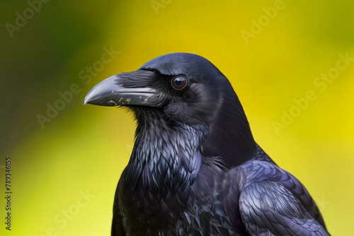 Carrion crow  bright background