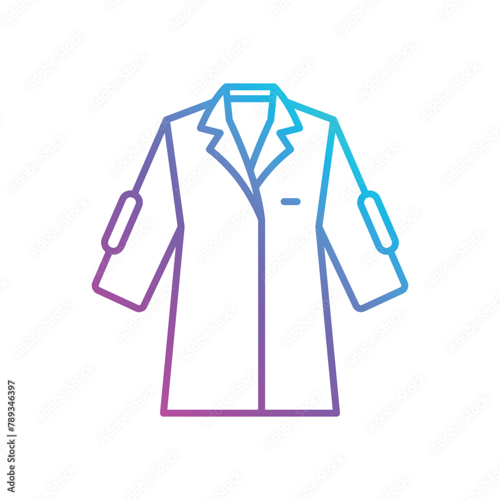 Lab coat vector icon Lab coat vector icon