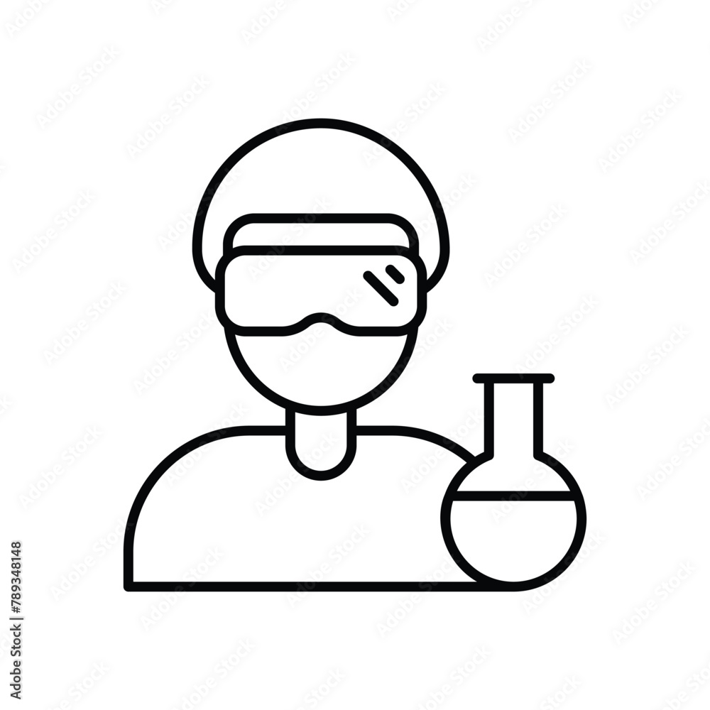 Chemist vector icon