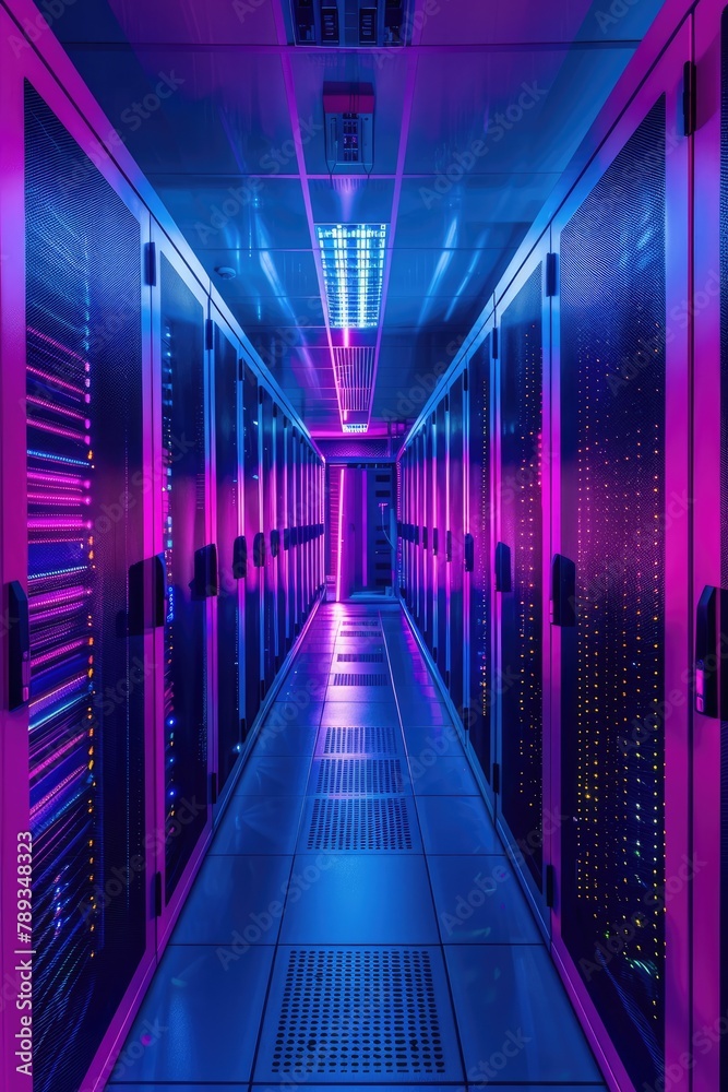 Digital Hub, Server Room in a Data Center Digital Hub, Server Room in a Data Center