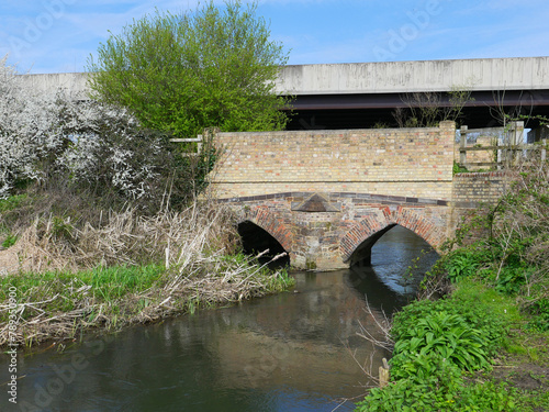 Bridges over River Hiz at Arlesey, Beds.