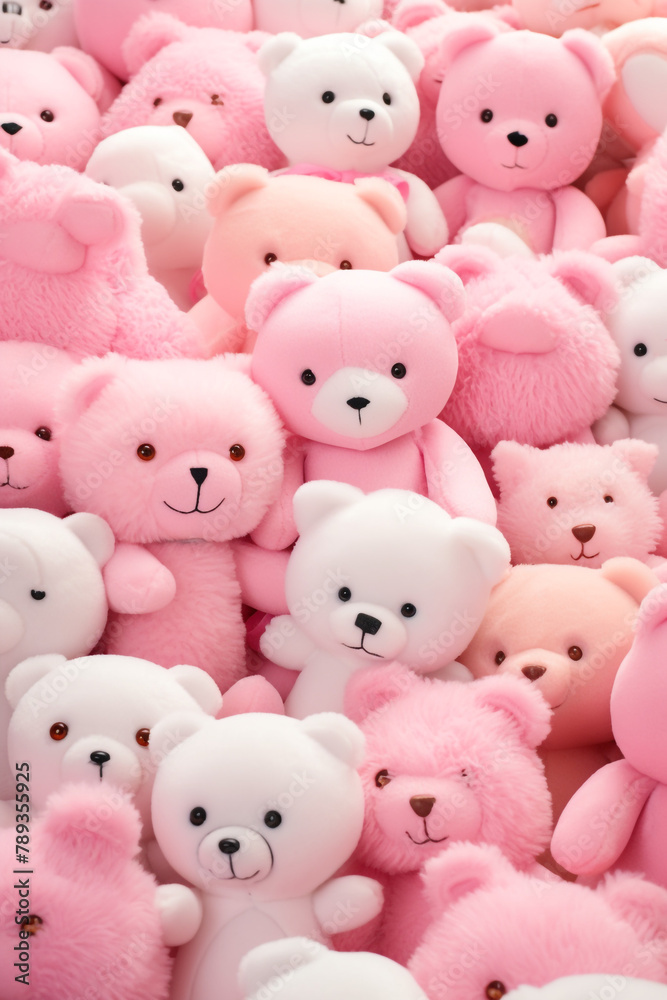 Close-ups of cute stuffed animals, perfect for plush toys and cuddly сreated with Generative Ai Close-ups of cute stuffed animals, perfect for plush toys and cuddly сreated with Generative Ai
