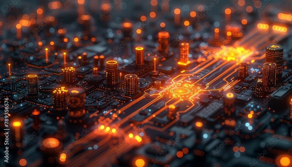 Regulatory Nexus AI Mapping Compliance, AIgenerated map intertwining