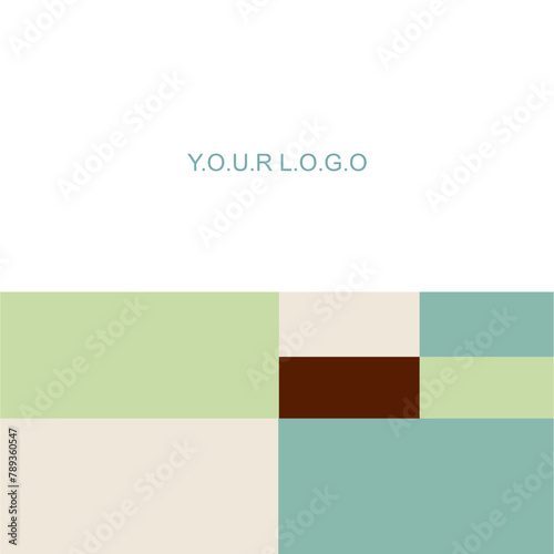 Banner logo company and your logo branding bussines