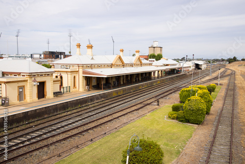 Wagga Wagga railway station in regional New South Wales photo