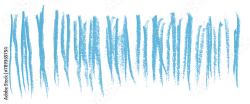 light blue pencil strokes isolated on transparent background