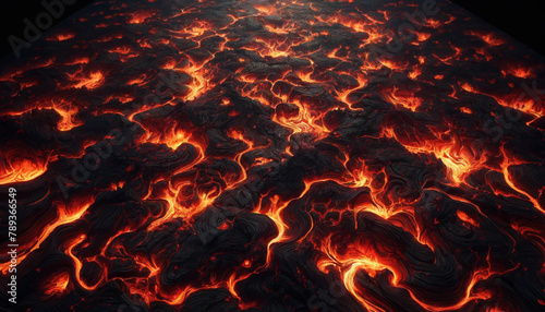 seamless lava texture background representing the fiery and molten aspects of a volcano or hell 