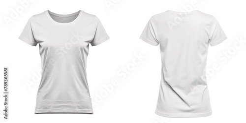 white t-shirt, isolated, women's