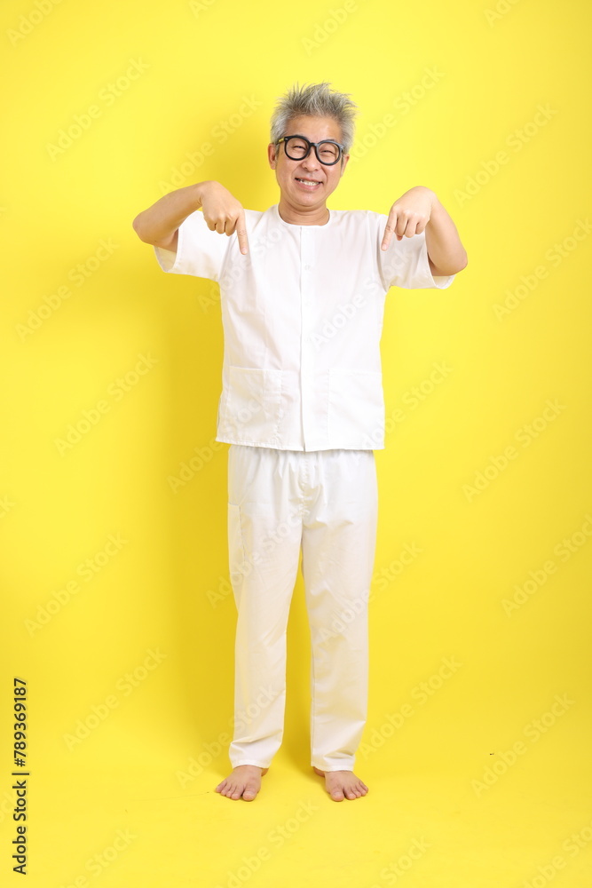 50s white clothing man