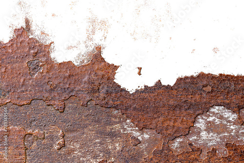 Tableau sur toile PNG rust metal texture, transparent background