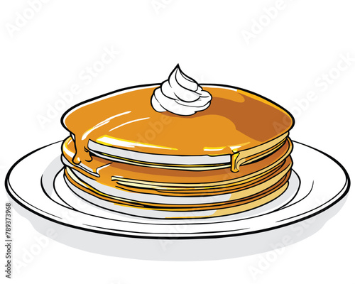 pancake---hand-drawn-emgraving---simple-color (2).eps