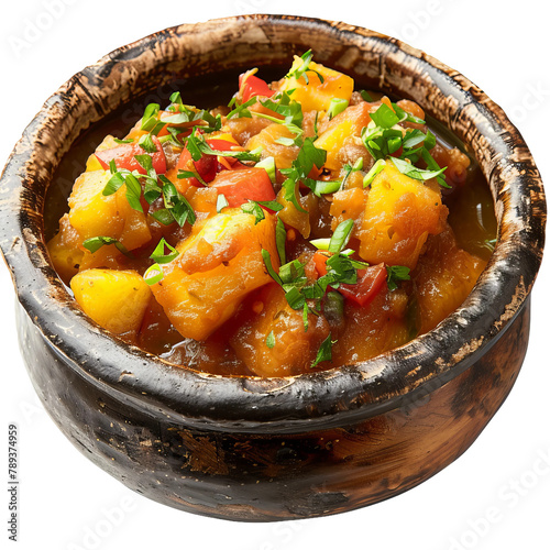 Delicious Gabonese Dish Isolated On Transparent Background 