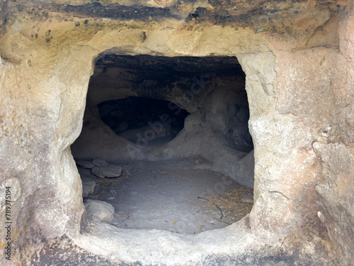 domus de janas in setzu in central sardinia - the ancient fairy houses photo